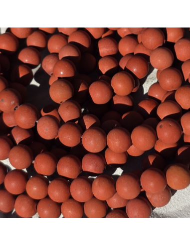 Jaspis rot bereift Perlen Kl. A, 6mm