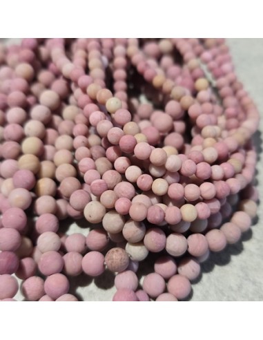 Rhodonit Perlen matt