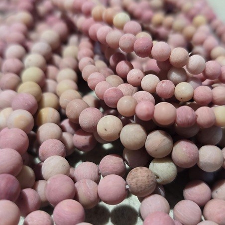 Rhodonit Perlen matt