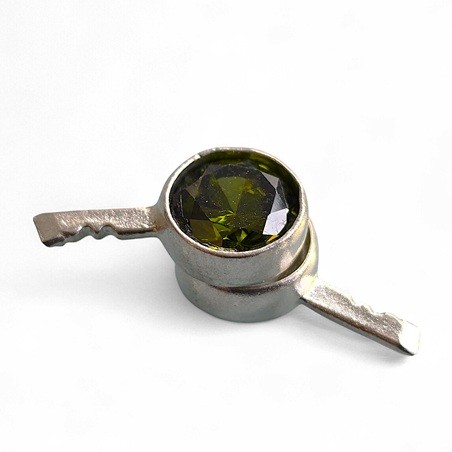 Schalenfassung Cabochon 8mm mit Zunge