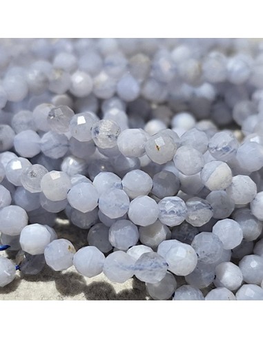 Achat Perlen blaue Spitze