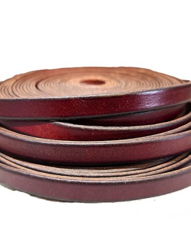 Lederflachband flach, 8 x 1.4 mm