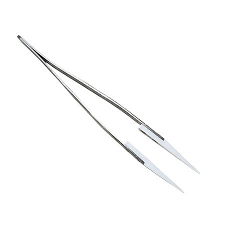 Pinzette spitzig aus Edelstahl & Porzellan