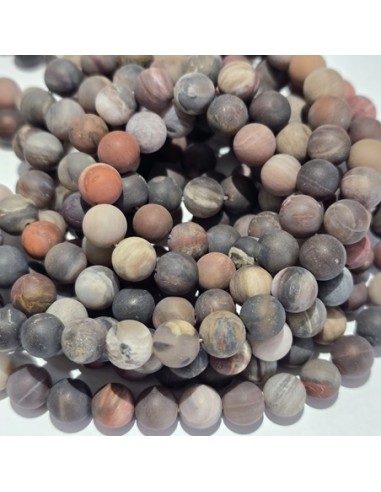 versteinertes Holz Perle matt