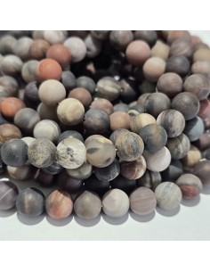 versteinertes Holz Perle matt 2