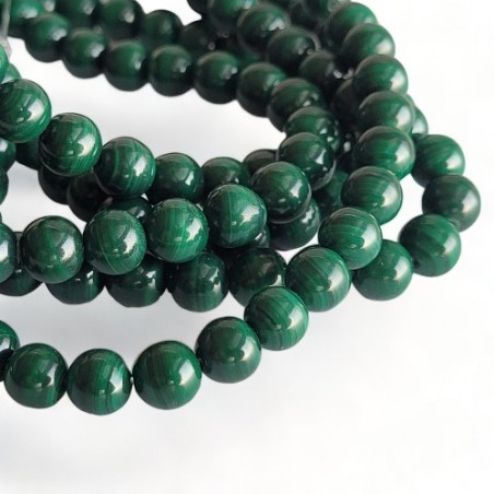 Malachit Perlen 6 mm,  Kl. A