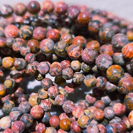 Leopardenhaut- Jaspis Perlen