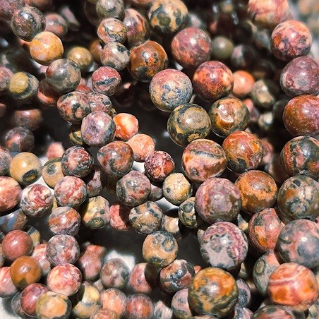 Leopardenhaut- Jaspis Perlen