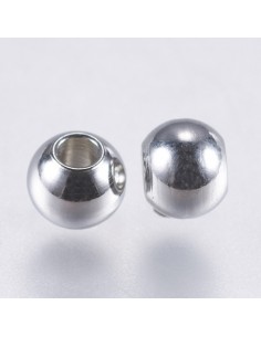 Edelstahlperlen massiv 4mm,... 2