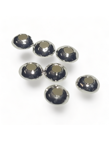 Edelstahlperlen Rondelle 4mm, 50Stk.