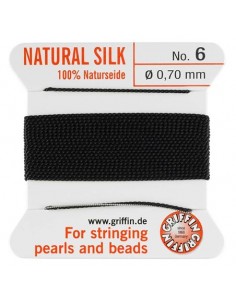 Perlseide schwarz No.4,...