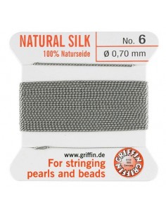 Perlseide No.4 grau ,0.6mm...