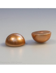 Südseeperle 16 mm halbrund bronze light 2