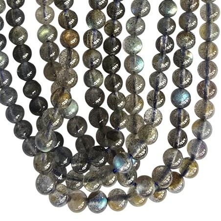 Labradorit, Perlen 4 mm