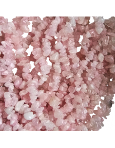 Rosenquarz Perlen Chips, 5-8 mm 2