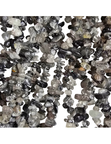 Rutilquarz Perlen Chips, 5-8 mm