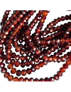 Granat Perlen facettiert... 2