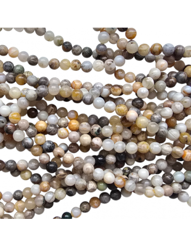 Bambusblatt Achat Perle 6 mm