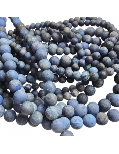 Dumortierit-Quarz Perlen