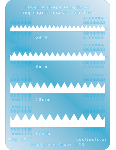 Ring - Schablone Krone