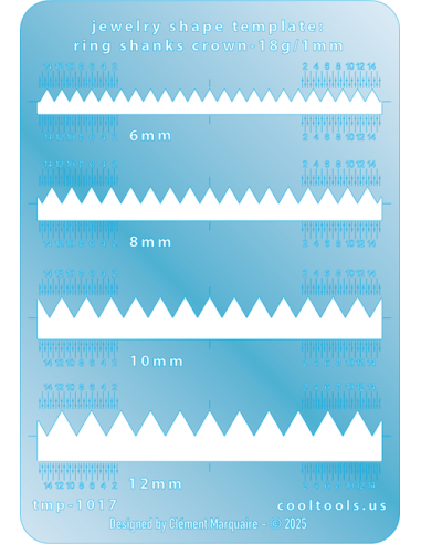 Ring - Schablone Krone