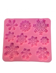 Silikonform Schneesterne