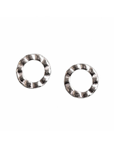 Silberringli 925 Blatt, geschlossen rund