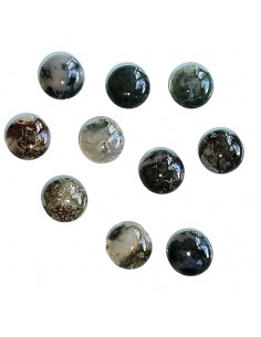 Moos Achat Cabochon rund,... 2