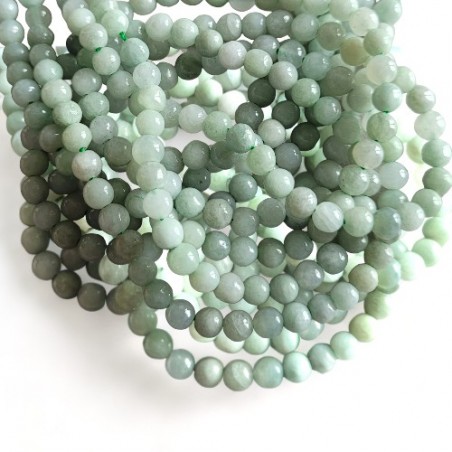 Myanmarische Jade Perlen, 4 mm