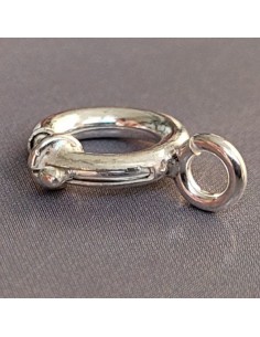 Federring 10 mm mit Bund, 925 2