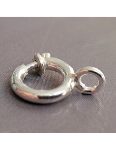 Federring 10 mm mit Bund, 925
