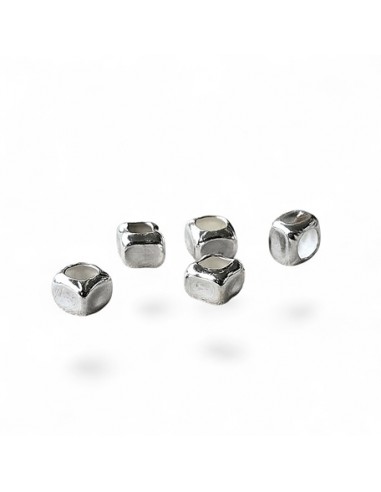 Silberperle Würfel 925,  2,5x3 mm