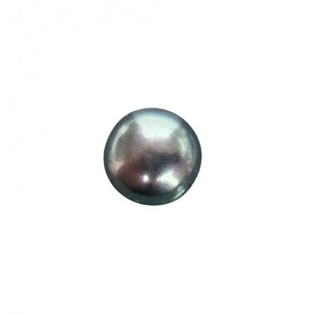 Süsswasserperle dunkel 6mm Button 500