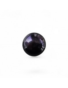 Süsswasserperle dunkel 10-11mm Button 2