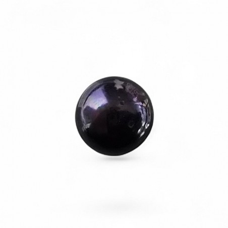 Süsswasserperle dunkel 10-11mm Button