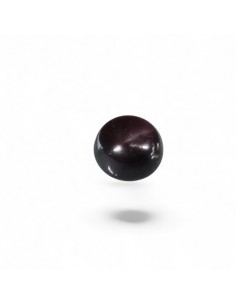 Süsswasserperle dunkel 14mm Button