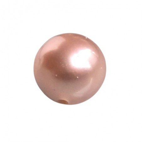 Süsswasserperle rosa rund 6 mm