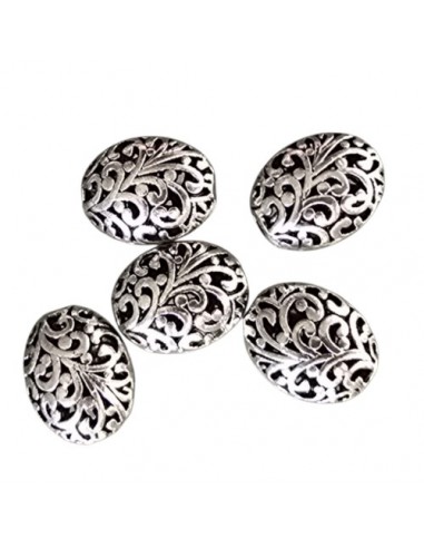 Metall Perle Tibetstyle 17x21mm, 5 Stk.
