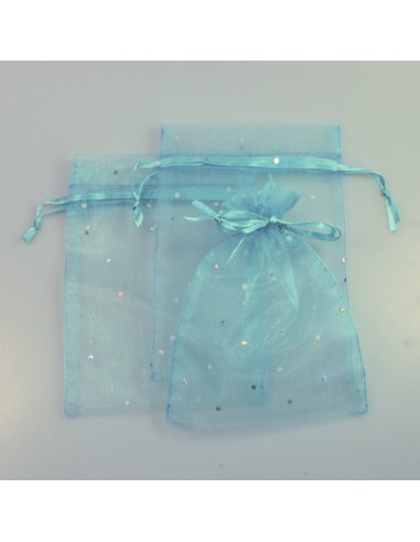 Schmucksäckli blau Glitzer Schmucksäckli blau Glitzer